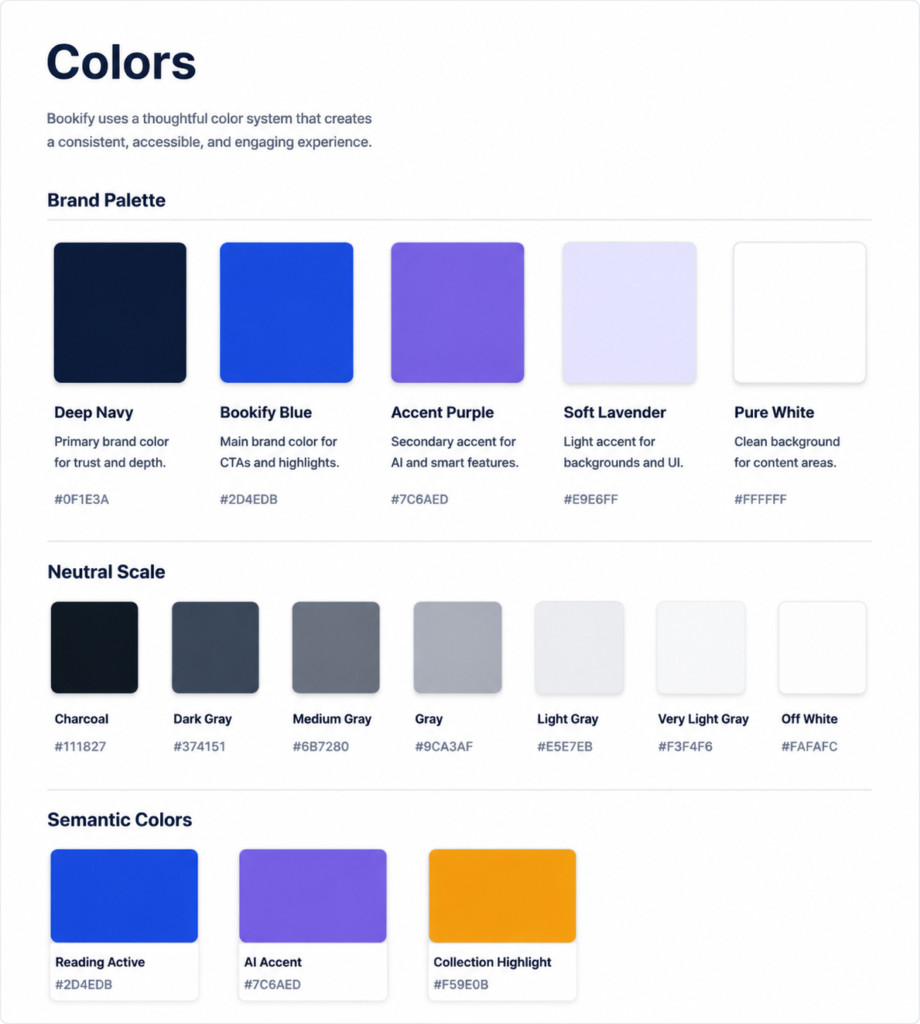 bookify colors f